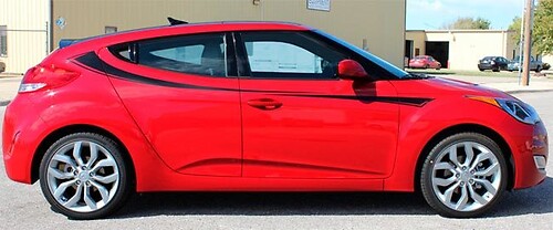 Relay Graphic Kit decal stickers fit to Vinyl Decal Sticker for Hyundai Veloster