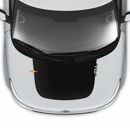 Hood Wrap Stickers Decals Vinyl Graphics For Kia Soul
