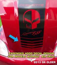 Chevy Corvette C4 C5 C6 C ZO6 ZR1 Hood Sticker Decal Stripes for Year Model 2013 & older 2