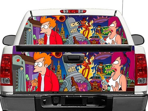 Futurama Rear Window OR tailgate Decal Sticker Pick-up Truck SUV Car
