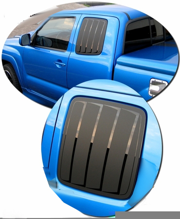 2005-2011 Toyota Tacoma Simulated Window Louvers Sticker Decal Kit 1