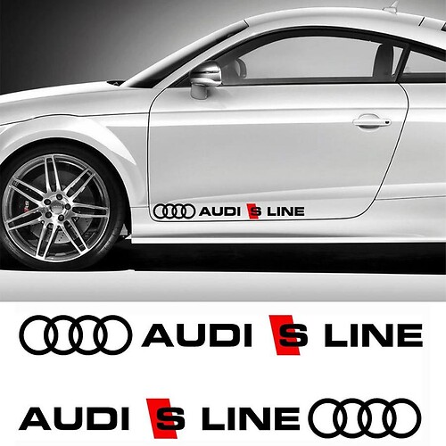 Audi S Line Motor Sports Decal Sticker
