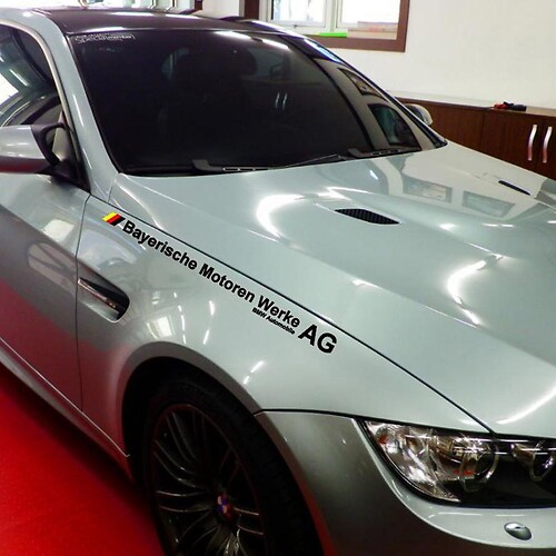 BMW FULL NAME DECAL STICKER German style