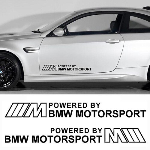 Bmw Motor Sports Decal Sticker
