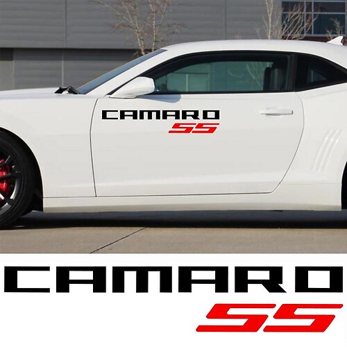 Chevrolet Camaro Motor Sports Decal Sticker