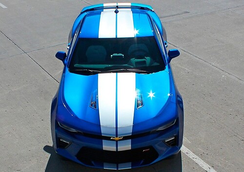 2016-2018 Chevy Camaro Racing Stripes TURBO RALLY Sticker Decal Vinyl Graphic Kit