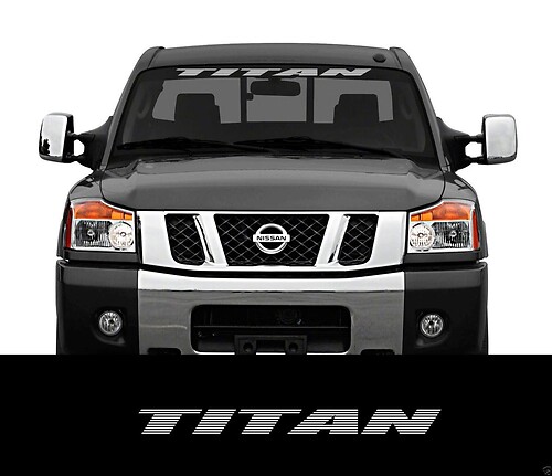 TITAN Nissan Front Windshield Window Banner Decal Sticker titan nismo