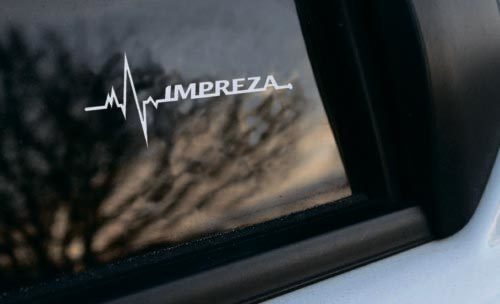 Impreza is in my Blood window sticker decals graphic fit Suba
