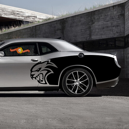 Hellcat Billboard Vinyl Graphic Stickers Decals Dodge Challenger 2015- 2020
