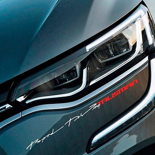 Lettering Decal Sticker Emblem Logo Vinyl Talisman Sm6 Sm7 For Renault