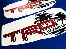 Toyota TRD Island Edition Off Road Tacoma Tundra Decals Vinyl Sticker Decal Palm
 2