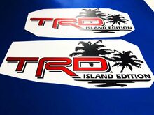 Toyota TRD Island Edition Off Road Tacoma Tundra Decals Vinyl Sticker Decal Palm
 3