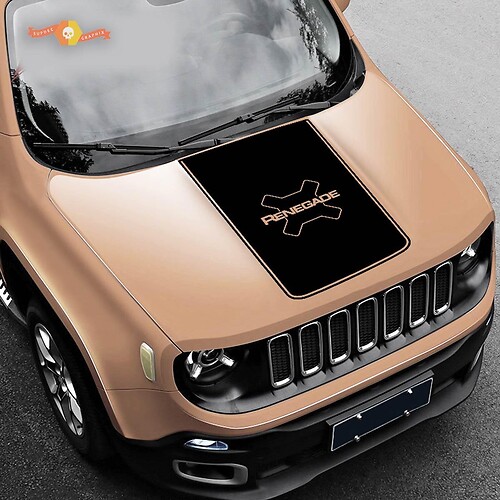 2015-2017 Jeep Renegade Trailhawk Vinyl Hood Decal Sticker Graphic