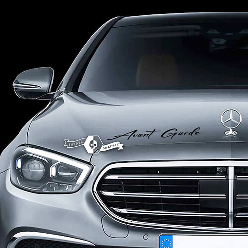 Hood Lettering Decal Sticker Emblem Vinyl For Mercedes-benz Avantgarde