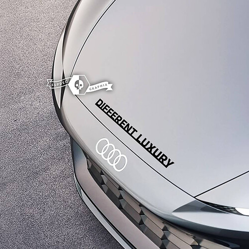 Cursive Lettering Hairline Emblem Logo Different Luxury Vinyl Decal Sticker
