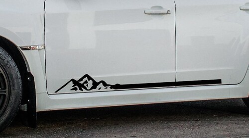 Mountain Stripe Rocker Panel Decal vinyl sticker fits 4runner tacoma Suba