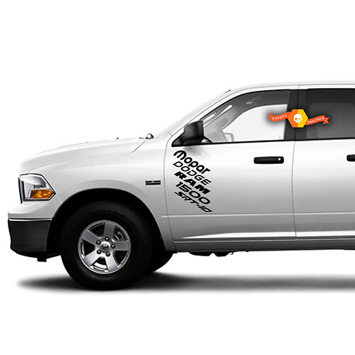 custom Side door decal Graphic Sticker Kit for Dodge Ram 1500 srt 10 Hemi