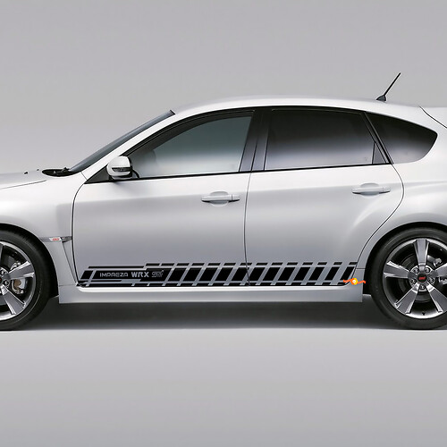 Decal Sticker Side Stripe Kit For Suba impreza hatchback 2007-2012 wrx sti 09