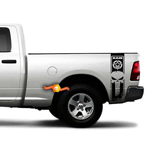 Dodge Ram Punisher Star 1500 2500 3500 Hemi 4x4 Stickers Decals Truck Vinyl Stickes
