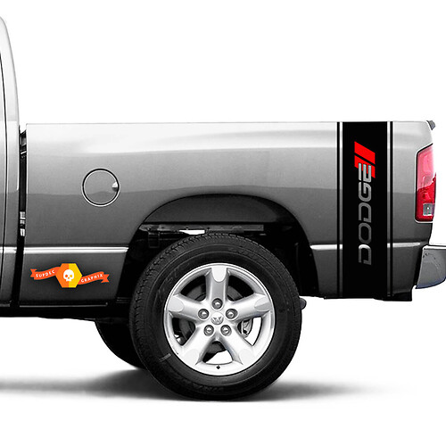 Dodge Hash Ram 1500 2500 3500 TRUCK bed box stripe decal vinyl Sticker Graphic