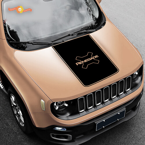 2015-2018 Jeep Renegade Vinyl Hood And Side Decals Stickers Graphics