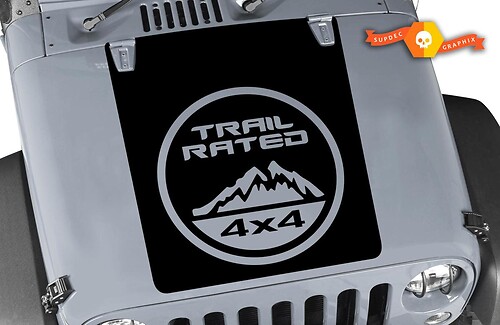 2013- - 2020  Jeep Wrangler JK Vinyl Hood Decal Sticker Graphic