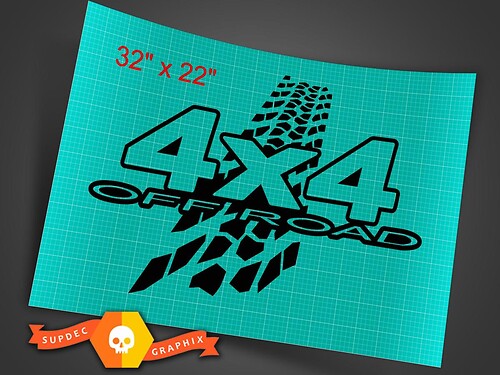 Decal Sticker Side Rear Mud Kit for Jeep Wrangler JK 4x4 Rubicon Off-Road Trucks