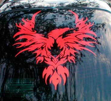 Tribal bird vinyl Sticker Decal graphic fits Pontiac Firebird Trans Am