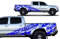 Toyota Tacoma 2005-2018 Long Bed Custom Half Side Sticker Decal Truck Wrap 4 Door 2