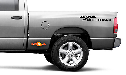 4x4 Off Road Aftermarket Bedside Vinyl Stickers Decals Dodge