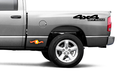 4x4 Off Road Vinyl Bedside Stickers Decals Dodge Style