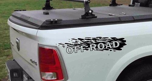 Set of 2 Stickers Decals Off Road for 4x4 4wd DODGE RAM 1500 2500 3500 DAKOTA DURANGO