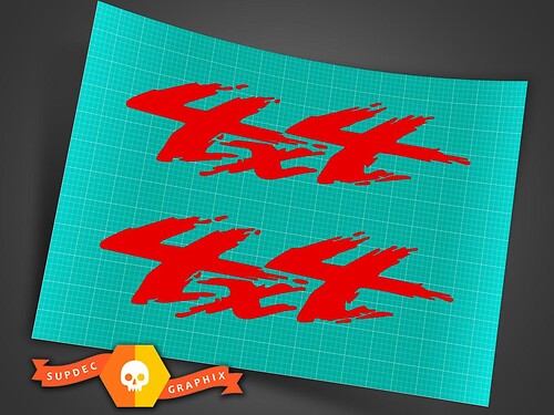 4X4 Off Road Decal Sticker 4WD Truck Ford Chevy Dodge Toyota GMC Logo