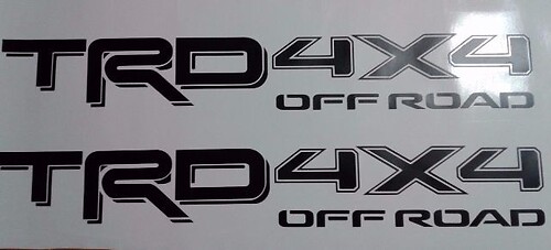TRD 4x4, off road decal Sticker TOYOTA tacoma tundra any colour (set)