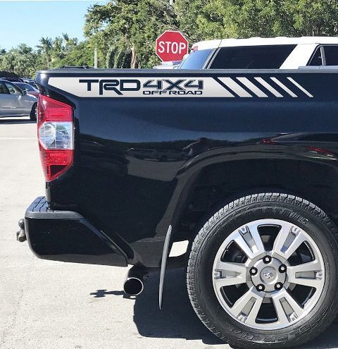 Tundra Off Road Toyota TRD Truck 4x4 Decals Vinyl PreCut Stickers Bedside Set FS