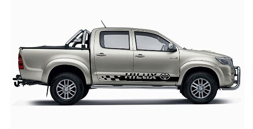 2X TOYOTA HILUX side stripes vinyl body decal sticker graphics premium quality