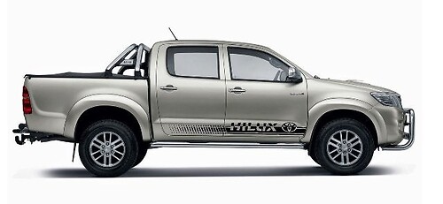 2X TOYOTA HILUX side stripes vinyl body decal sticker graphics premium quality