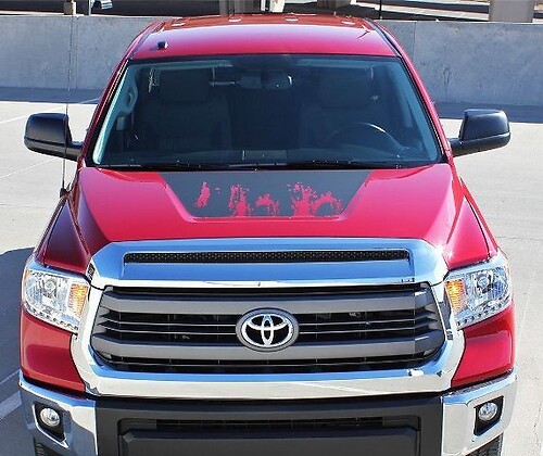 2015-2016 SHREDDER Truck Bed Hood Vinyl Graphics Any Colour Stickers Decals Stripe Toyota Tundra
