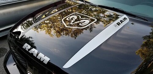DODGE RAM HOOD Stickers Decals