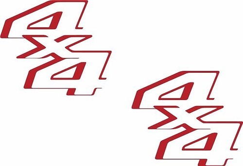 11 - 16 Ford Style 4 x 4 Off Road Aftermarket Bedside Vinyl Stickers Decals STYLE 01