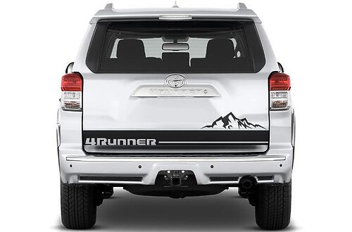 Toyota 4runner (2010-2017) Custom Vinyl Sticker Decal Kit - 4runner Mountain Tailgate