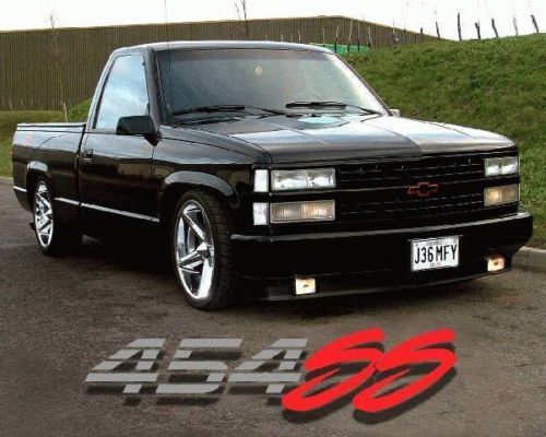 2 x 454 Ss Chevy Truck Bedside Stickers Decals 90-91 92-93 #1 Vinyl Decal Sticker for Chevrolet Truck
