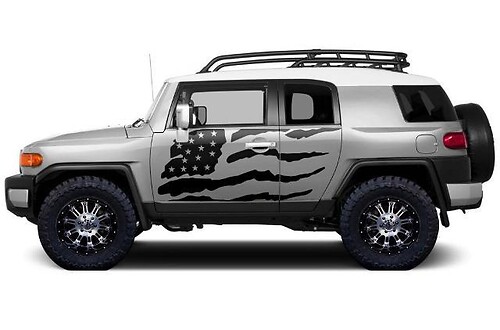 Toyota Fj Cruiser (2007-2014) Custom Vinyl Sticker Decal Wrap Kit - Patriot