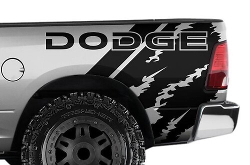 DODGE RAM 1500/2500/3500 (2009-2018) 6.5 BED CUSTOM VINYL Sticker Decal WRAP KIT - DODGE QUARTER