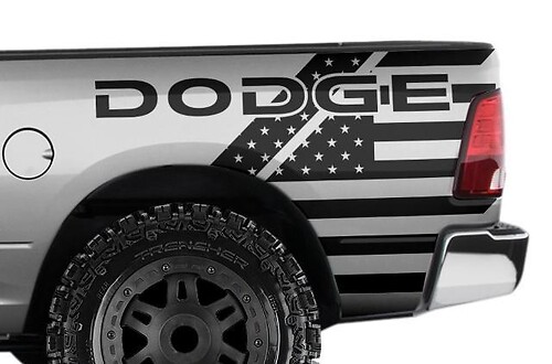 DODGE RAM TRUCK 1500/2500/3500 (2009-2018) CUSTOM VINYL Stickers Decals - DODGE USA
