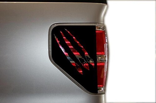 Ford F-150 (2009-2014) Custom Vinyl Brake Light Sticker Decal Kit - Claws