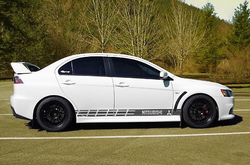 Multiple Color Graphic Lancer / Lancer Evolution Car Racing Decal Sticker