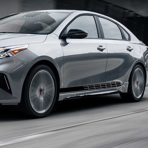 Side Racing Stripes Vinyl Decal Sticker fit to Kia Forte 2
