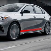 Side Racing Stripes Vinyl Decal Sticker fit to Kia Forte 2
 2