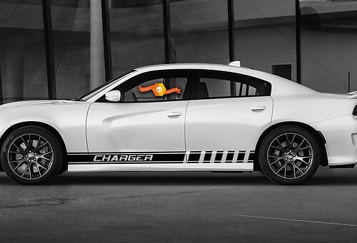 Stripes Graphics Dodge Charger Symbol Car Racing Vinyl Decal Sticker